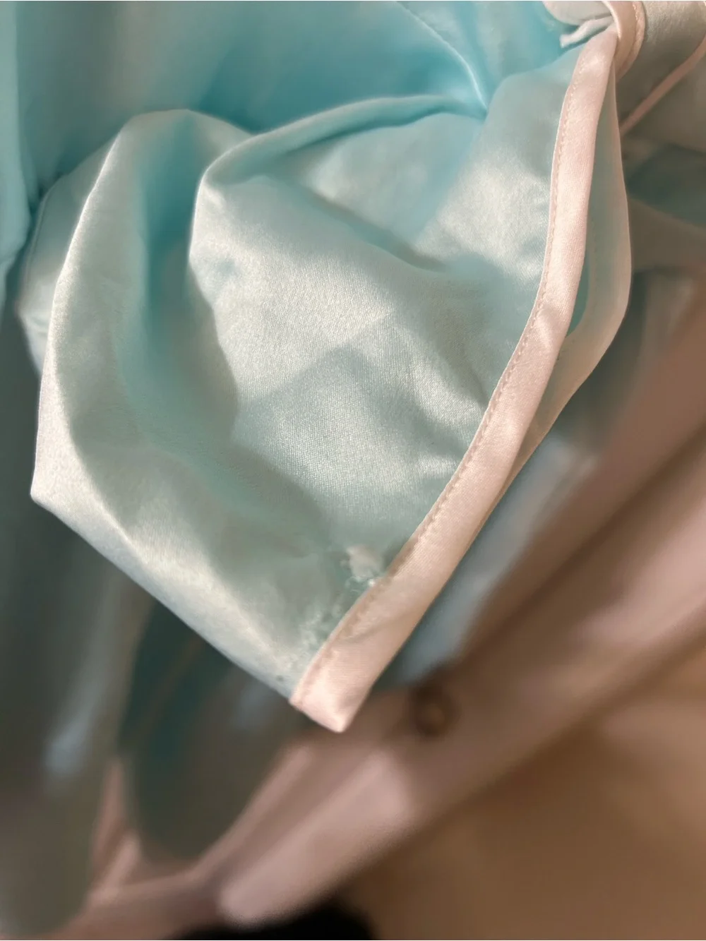 kate spade Light Blue Bow-Front Satin Chemise